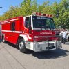 Desfile de unidades bomberos